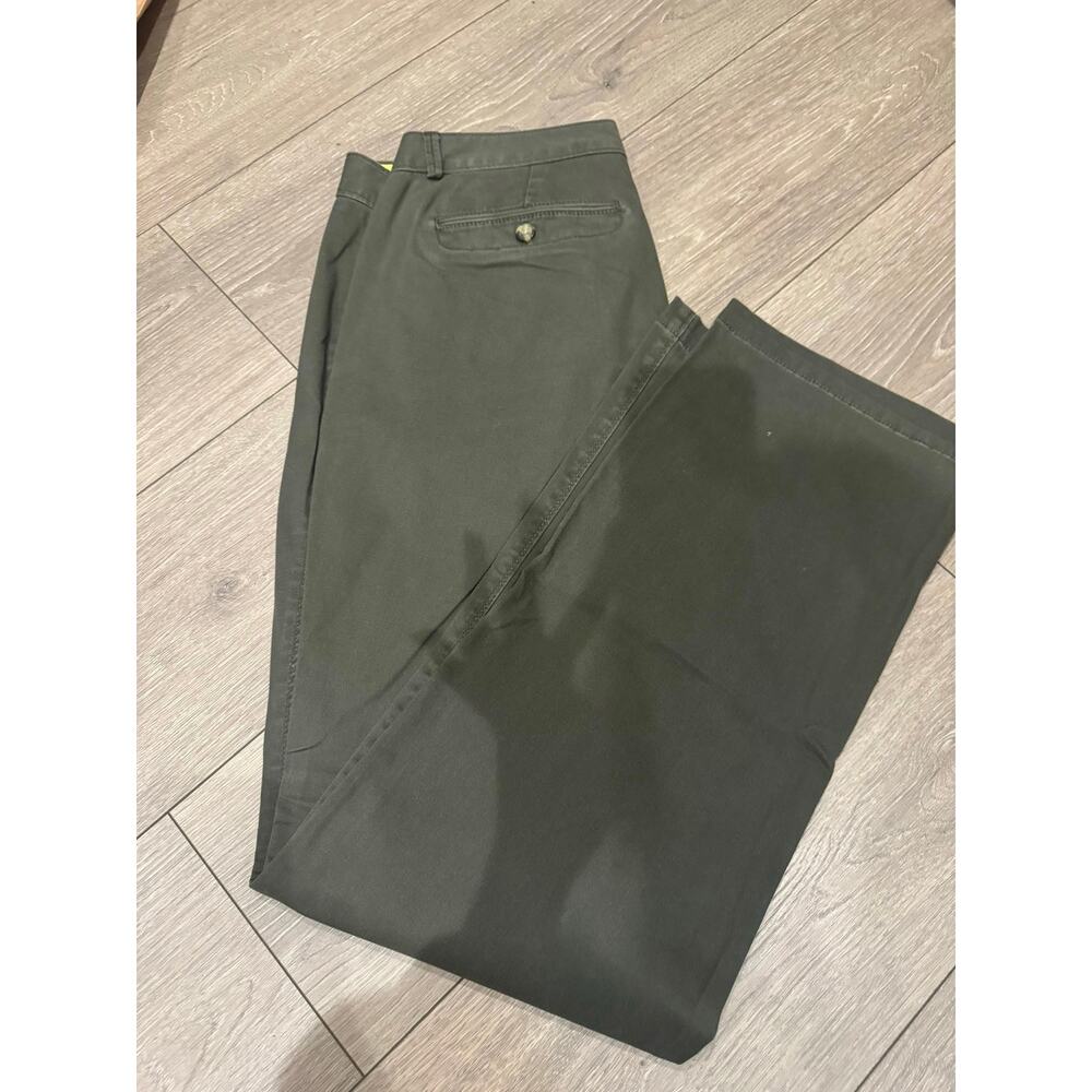 Dockers Pants Women’s 16M Dark Olive Green Straight Leg Stretch Chino